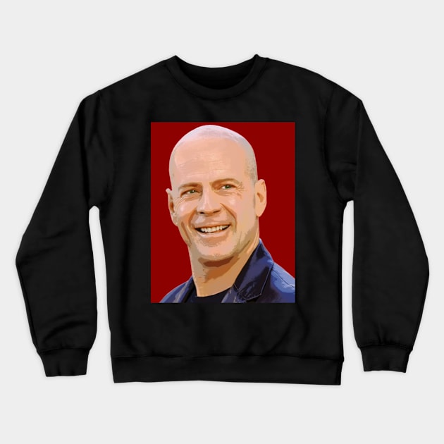 bruce willis Crewneck Sweatshirt by oryan80